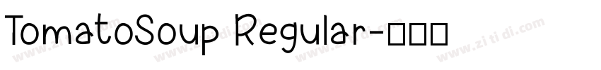 TomatoSoup Regular字体转换